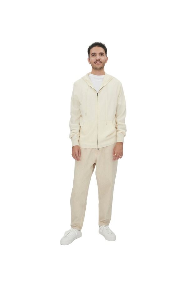 ゴビ カシミヤ メンズ アウター パーカー・スウェット Gobi Cashmere Zip Hoodie Marshmallow