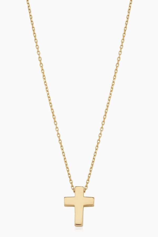 オラディナ レディース アクセサリー ネックレス・チョーカー レース Oradina 14K Yellow Gold Crossroads Pendant Necklace Yellow Gold イ