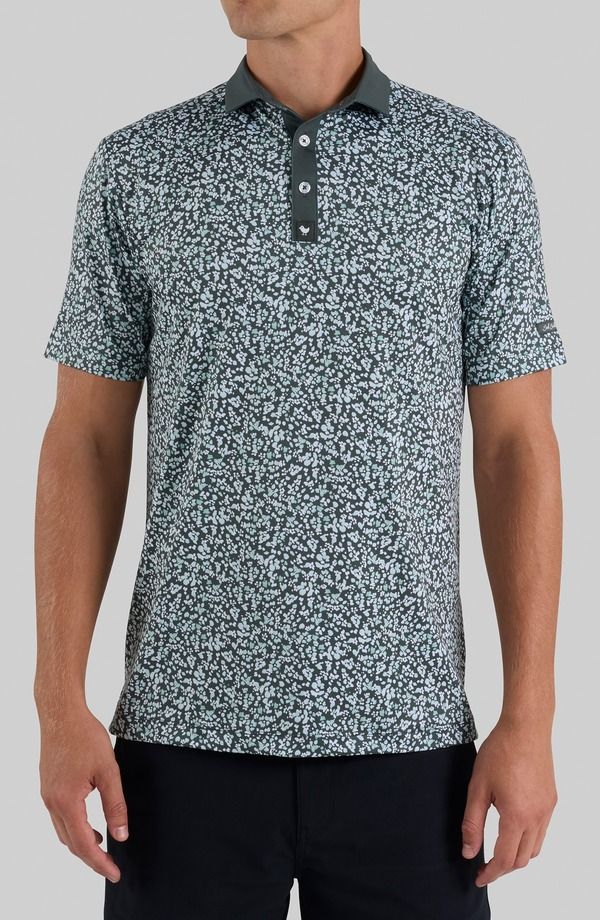 バッドバーディー メンズ トップス ポロシャツ Bad Birdie Core Performance Polo Mini Mood Washed Sage セージ