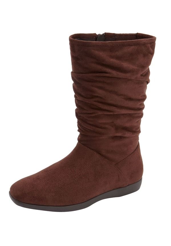 コンフォートビュー レディース シューズ ブーツ・レインブーツ Comfortview The Aneela Wide Calf Boot Brown ブラウン