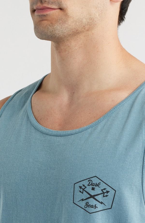 ダークシーズ メンズ トップス シャツ DARK SEAS Bloom Tank Ice Blue ブルー