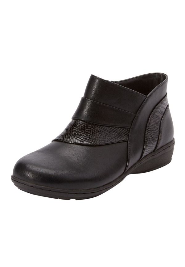 コンフォートビュー レディース シューズ ブーツ・レインブーツ Comfortview The Jolene Bootie Black ブラック