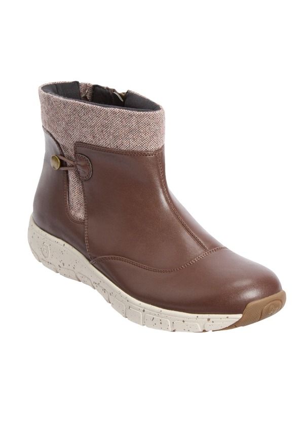 コンフォートビュー レディース シューズ ブーツ・レインブーツ Comfortview The Cassiopeia Bootie Brown ブラウン