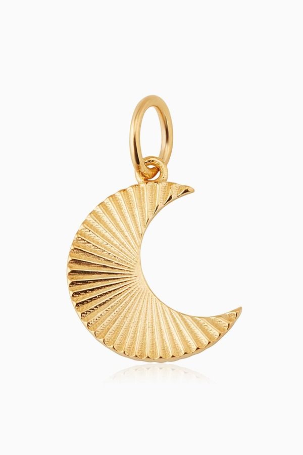 オラディナ レディース アクセサリー ネックレス・チョーカー Oradina 14K Yellow Gold Moonburst Charm Pendant Yellow Gold イエロー