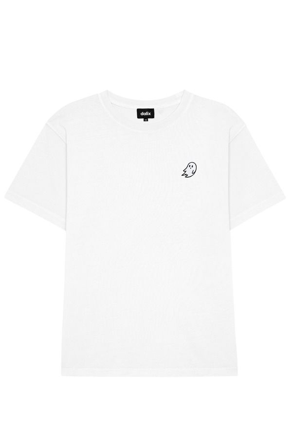 ダリックス メンズ トップス Tシャツ Dalix Mens Ghost Midweight Garment Dye Tee White ホワイト