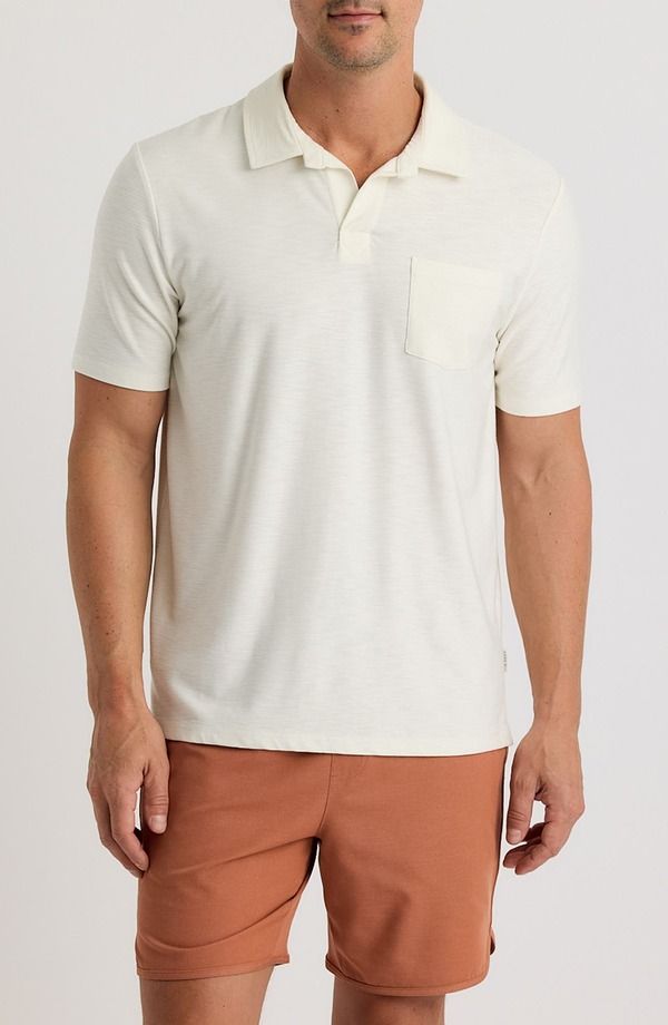 フリー フライ メンズ トップス ポロシャツ Free Fly Slub Polo II Sea Salt
