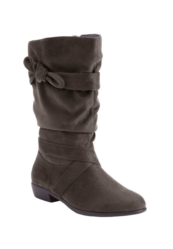 コンフォートビュー レディース シューズ ブーツ・レインブーツ Comfortview Heather Wide Calf Boot Grey グレー