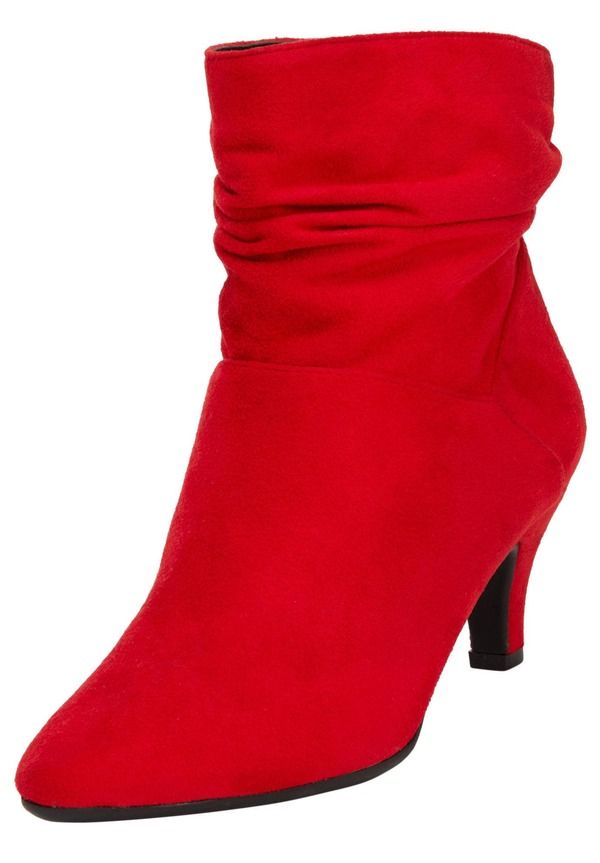 コンフォートビュー レディース シューズ ブーツ・レインブーツ Comfortview The Kourt Bootie Bright Ruby ルビー