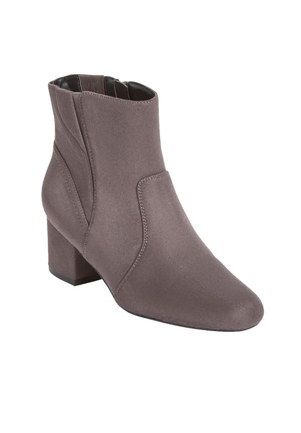 コンフォートビュー レディース シューズ ブーツ・レインブーツ Comfortview The Robin Bootie Grey グレー
