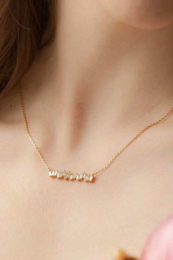 ベアフルーツジュエリー レディース アクセサリー ネックレス・チョーカー レース Bearfruit Jewelry Sterling Silver 18k Gold Plated Clarabstr