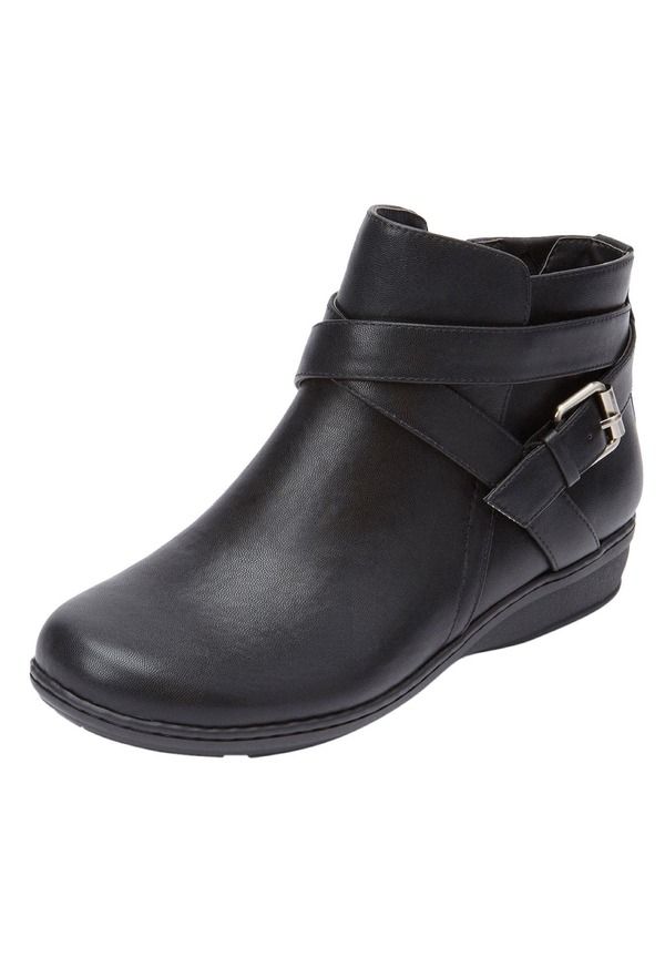 コンフォートビュー レディース シューズ ブーツ・レインブーツ Comfortview The Bronte Bootie Black ブラック