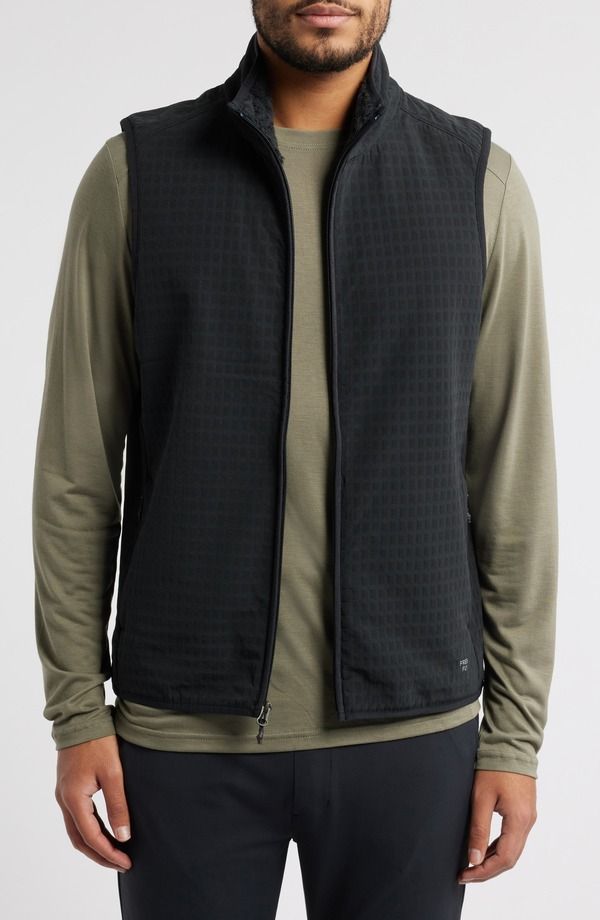 フリー フライ メンズ アウター ベスト フリース Free Fly Gridback Fleece Lined Vest Black ブラック