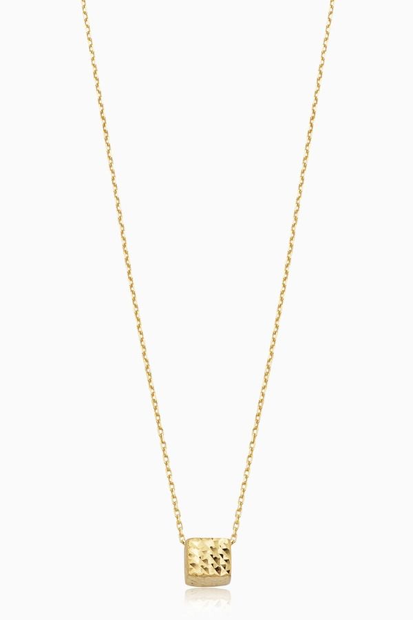 オラディナ レディース アクセサリー ネックレス・チョーカー レース Oradina 14K Yellow Gold Cubism Pendant Necklace Yellow Gold イエロー