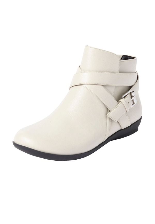コンフォートビュー レディース シューズ ブーツ・レインブーツ Comfortview The Bronte Bootie Winter White ホワイト