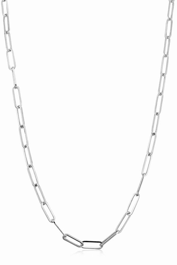 オラディナ レディース アクセサリー ネックレス・チョーカー Oradina 14K Gold Venice Link Choker White Gold ホワイト