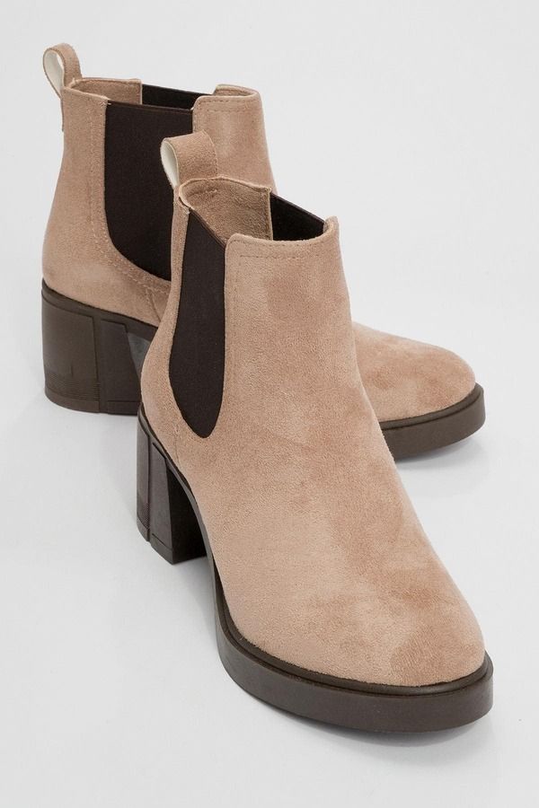 プロローグシューズ レディース ブーツ・レインブーツ チェルシーブーツ プラットフォーム チェルシー Prologue Shoes Loves Platform Chelsea Boot Beige