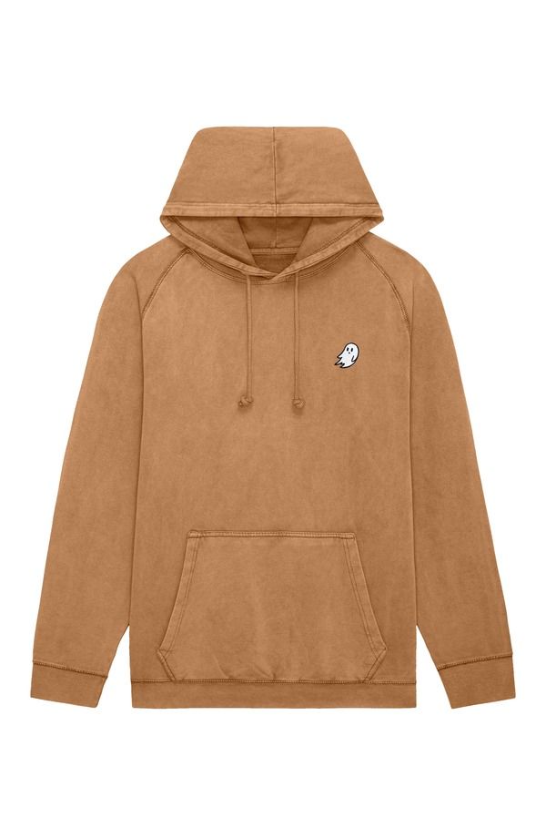 ダリックス メンズ アウター パーカー・スウェット Dalix Ghost Mens Mineral Washed Hoodie Camel キャメル
