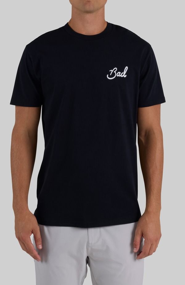 バッドバーディー メンズ トップス Tシャツ コットン グラフィック Bad Birdie Cotton Graphic TShirt Black ブラック