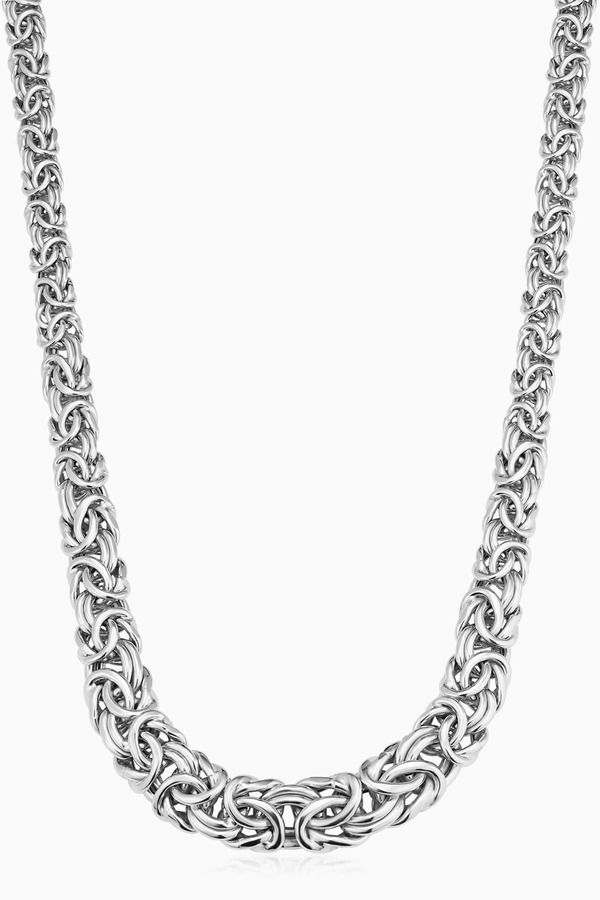 オラディナ レディース アクセサリー ネックレス・チョーカー レース Oradina Sterling Silver Byzantine Artisan Graduated Necklace Silv