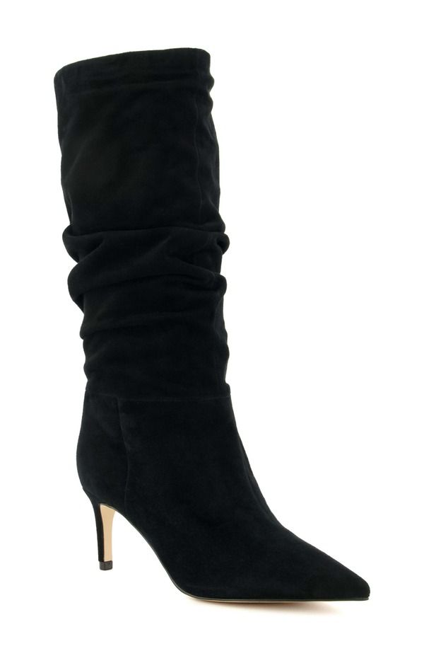 デューンロンドン レディース シューズ ブーツ・レインブーツ Dune London Slouch Pointed Toe Boot Black ブラック