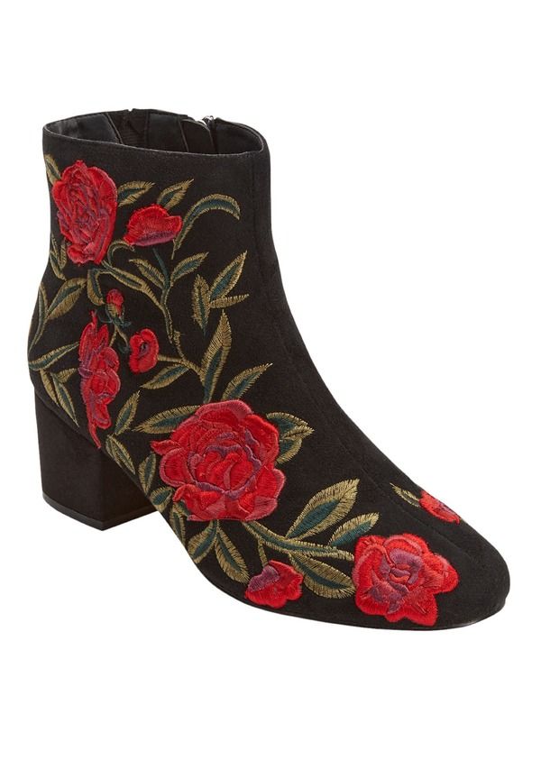 コンフォートビュー レディース シューズ ブーツ・レインブーツ Comfortview The Sidney Bootie Black Embroidery ブラック 27,170円