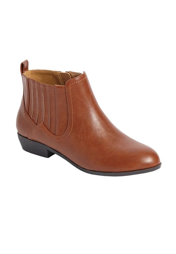 コンフォートビュー レディース シューズ ブーツ・レインブーツ Comfortview The Jae Bootie Brown ブラウン
