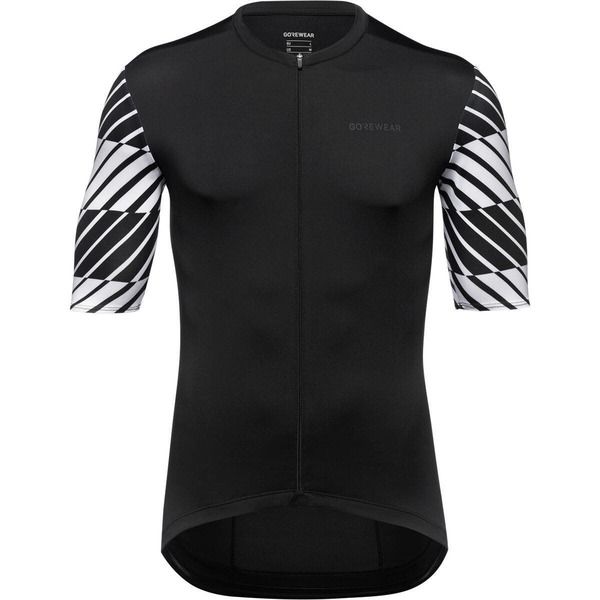 ゴアウェア メンズ トップス シャツ ジャージー GOREWEAR Swiftride Optical Jersey Mens BlackWhite ホワイト