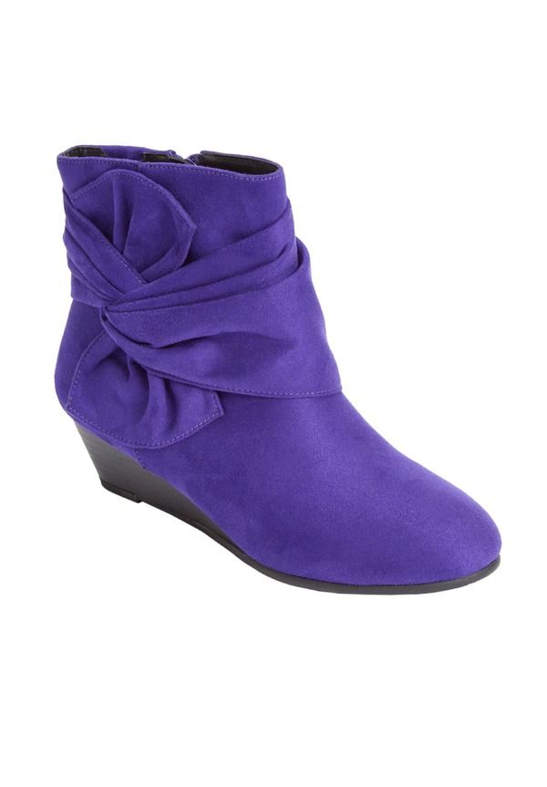 コンフォートビュー レディース シューズ ブーツ・レインブーツ Comfortview The Inez Bootie Purple パープル