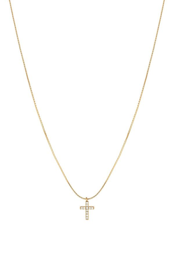 ベアフルーツジュエリー レディース アクセサリー ネックレス・チョーカー レース Bearfruit Jewelry Sterling Silver 18k Gold Plated Weiss Cro