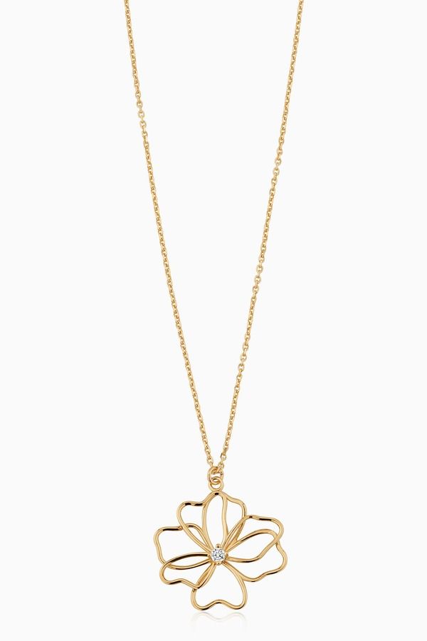 オラディナ レディース アクセサリー ネックレス・チョーカー レース Oradina 14K Yellow Gold Full Bloom Pendant Necklace Yellow Gold イ