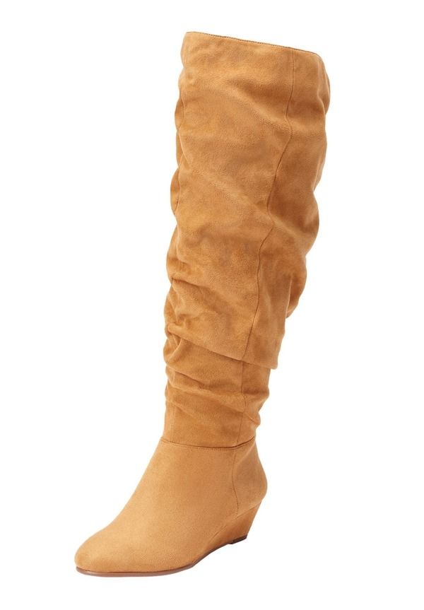コンフォートビュー レディース シューズ ブーツ・レインブーツ Comfortview The Tamara Wide Calf Bootan タン
