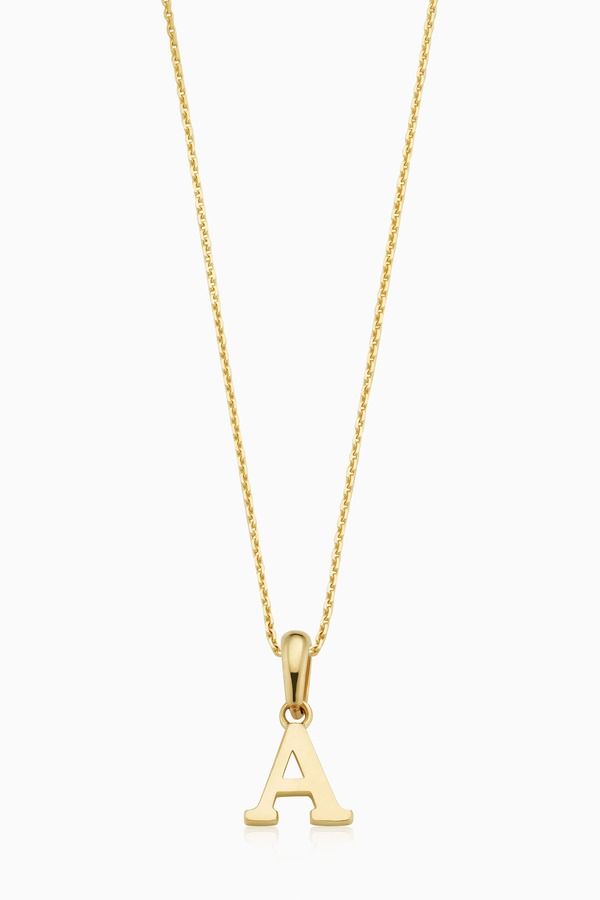 オラディナ レディース アクセサリー ネックレス・チョーカー レース Oradina 14K Gold My Letter Initial Pendant Necklace Letter A ゴールド