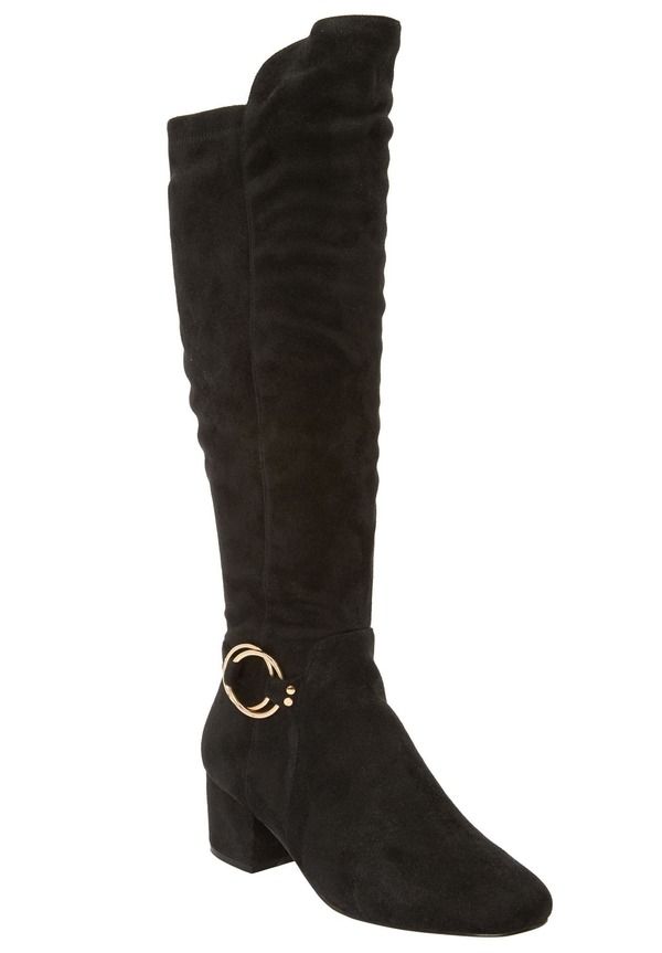 コンフォートビュー レディース シューズ ブーツ・レインブーツ Comfortview The Ruthie Wide Calf Boot Black ブラック