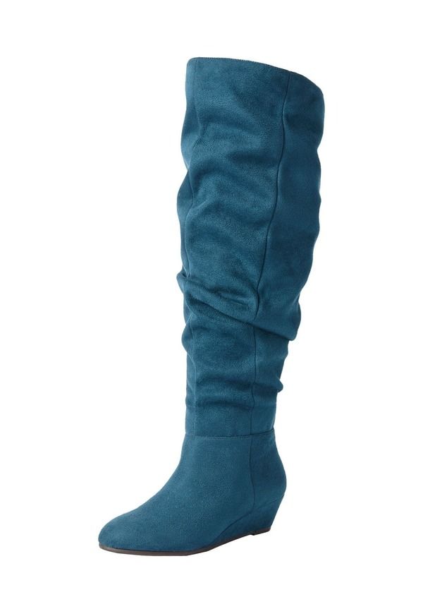 コンフォートビュー レディース シューズ ブーツ・レインブーツ Comfortview The Tamara Wide Calf Boot Midnighteal ティール