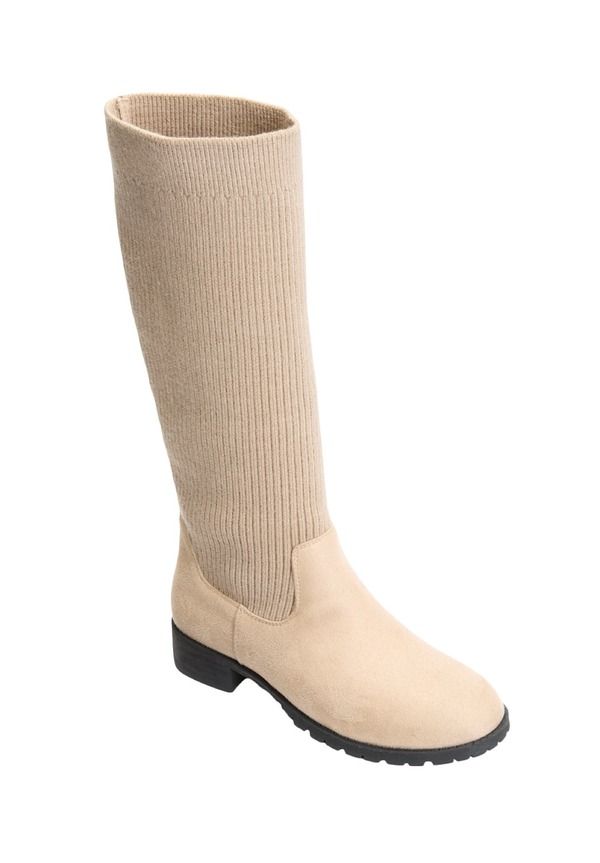 コンフォートビュー レディース シューズ ブーツ・レインブーツ Comfortview The Antonella Calf Boot Oatmeal オートミール