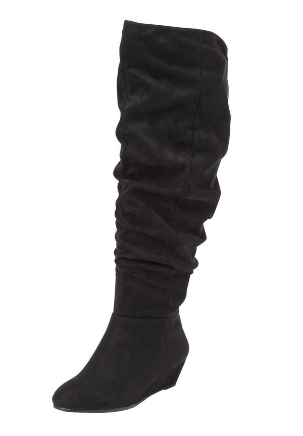コンフォートビュー レディース シューズ ブーツ・レインブーツ Comfortview The Tamara Wide Calf Boot Black ブラック