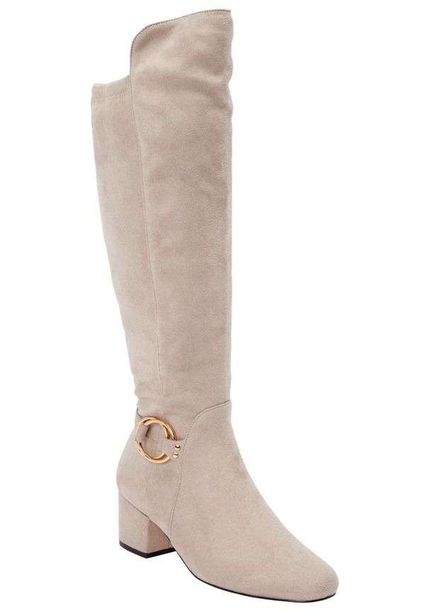 コンフォートビュー レディース シューズ ブーツ・レインブーツ Comfortview The Ruthie Wide Calf Boot Oyster Pearl パール