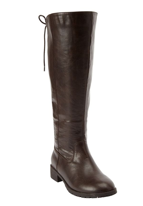 コンフォートビュー レディース シューズ ブーツ・レインブーツ Comfortview The Charleston Wide Calf Boot Dark Brown ブラウン