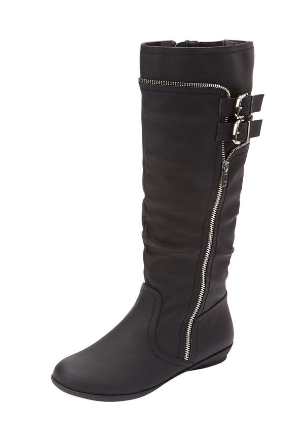 コンフォートビュー レディース シューズ ブーツ・レインブーツ Comfortview The Pasha WideCalf Boot Black ブラック
