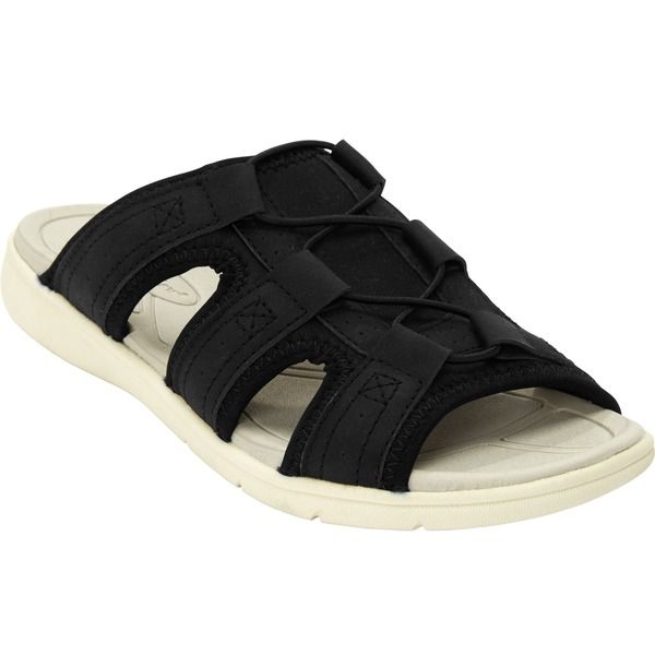 コンフォートビュー レディース シューズ サンダル Comfortview The Alivia Water Friendly Slip On Sandal Black ブラック