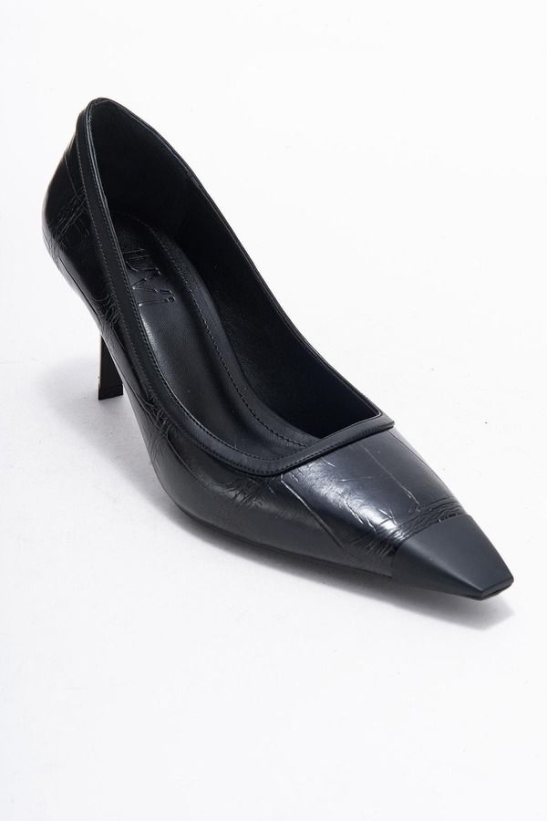プロローグシューズ レディース パンプス Prologue Shoes Rona Pointed Toe Pump Black Printed ブラック