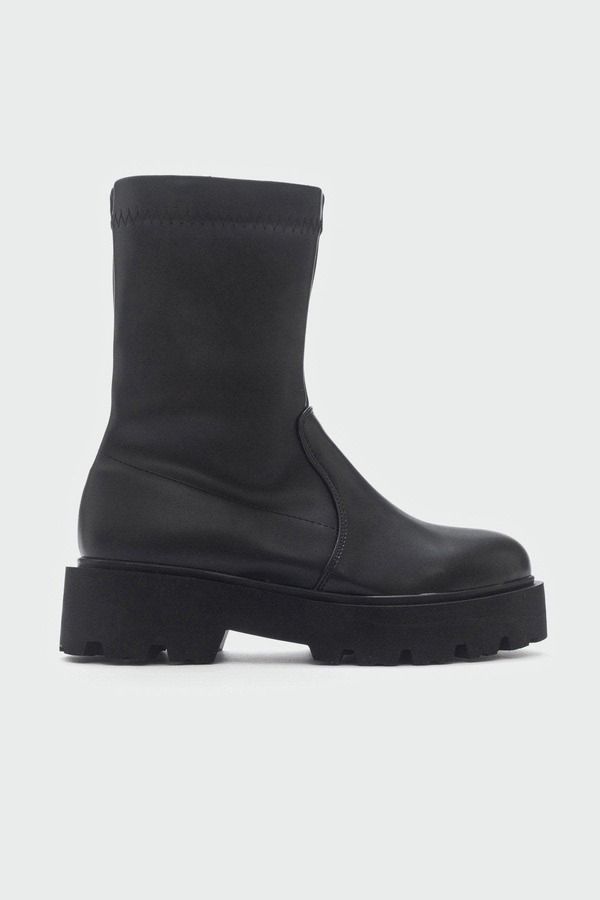 プロローグシューズ レディース ブーツ・レインブーツ Prologue Shoes Rush Bootie Black Faux Leather ブラック 29,850円