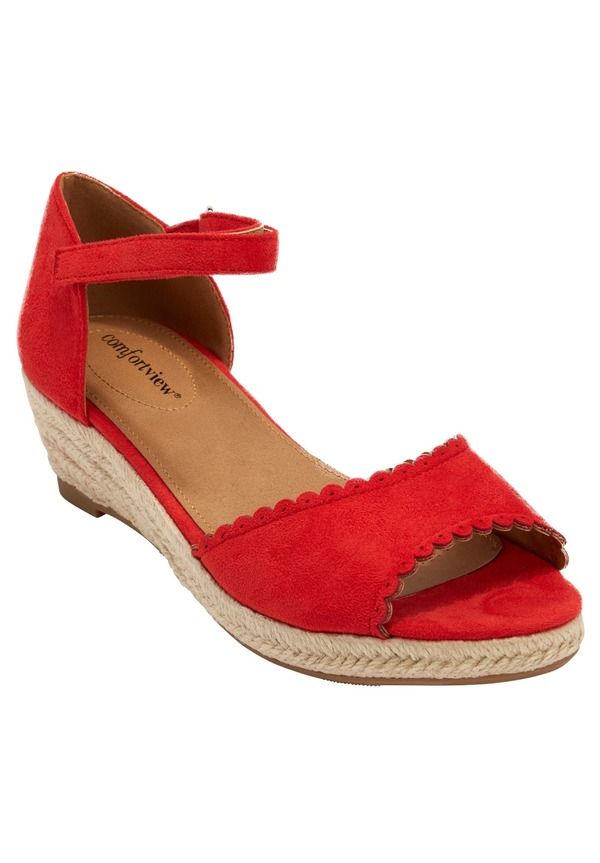 コンフォートビュー レディース シューズ サンダル Comfortview The Charliespadrille Red レッド 15,251円