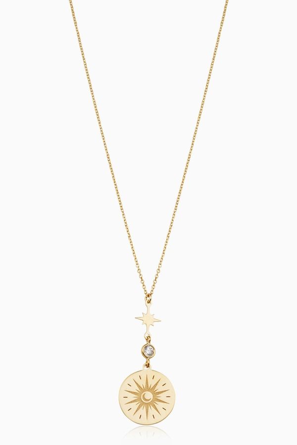 オラディナ レディース アクセサリー ネックレス・チョーカー レース Oradina 14K Yellow Gold Summer Solstice Pendant Necklace Yellow G