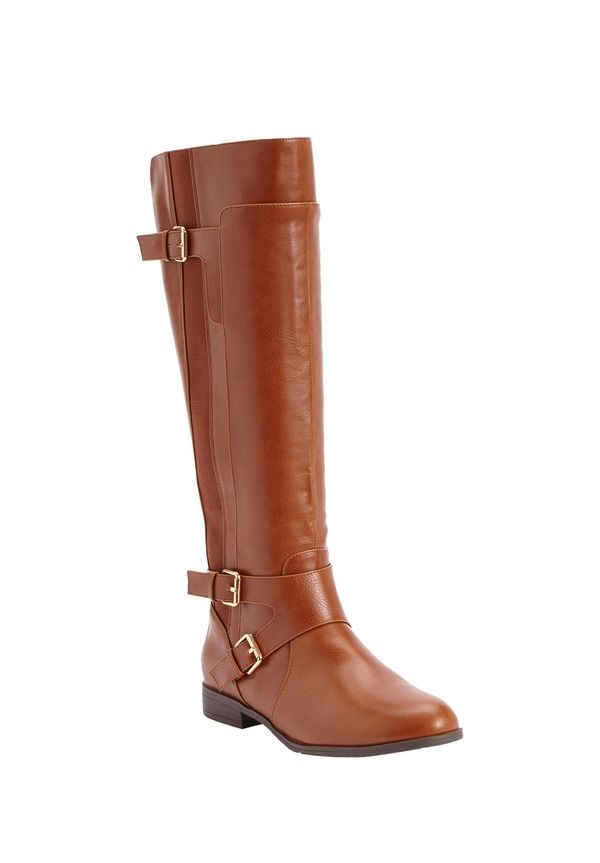 コンフォートビュー レディース シューズ ブーツ・レインブーツ Comfortview The Whitley Wide Calf Boot Cognac