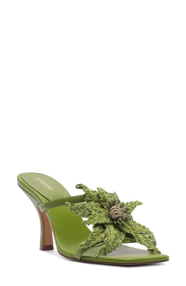 アレッツォ レディース シューズ ヒール サンダル Arezzo Cali Sandal Pulse Green グリーン