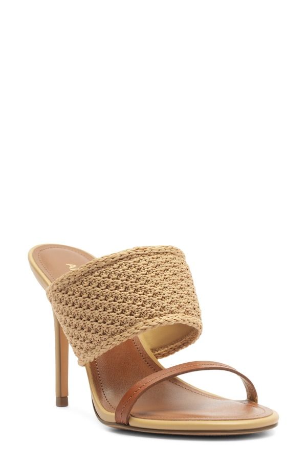 アレッツォ レディース シューズ ヒール サンダル Arezzo Sylvia Slide Sandal Soul Natural Verano