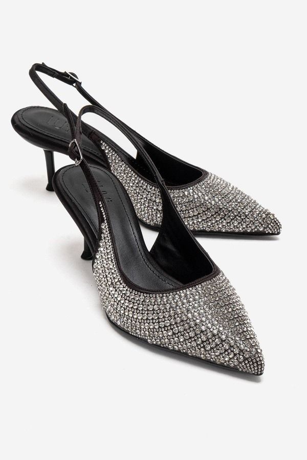 プロローグシューズ レディース パンプス Prologue Shoes Yasmina Embellished Stiletto Pump Black ブラック