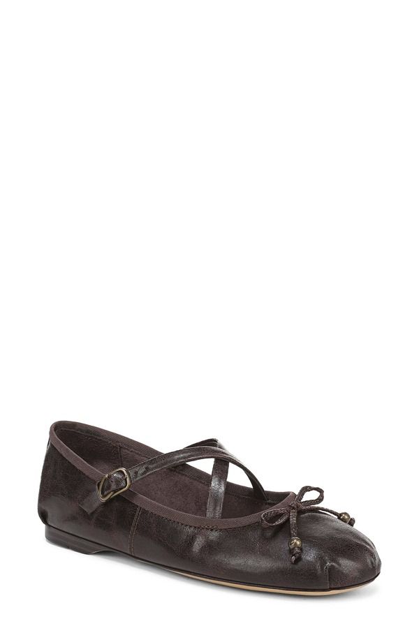 サーカス NY バイ サムエデルマン レディース シューズ パンプス Circus NY by Sam Edelman Zuri Strappy Ballet Flat Dark Chocolate