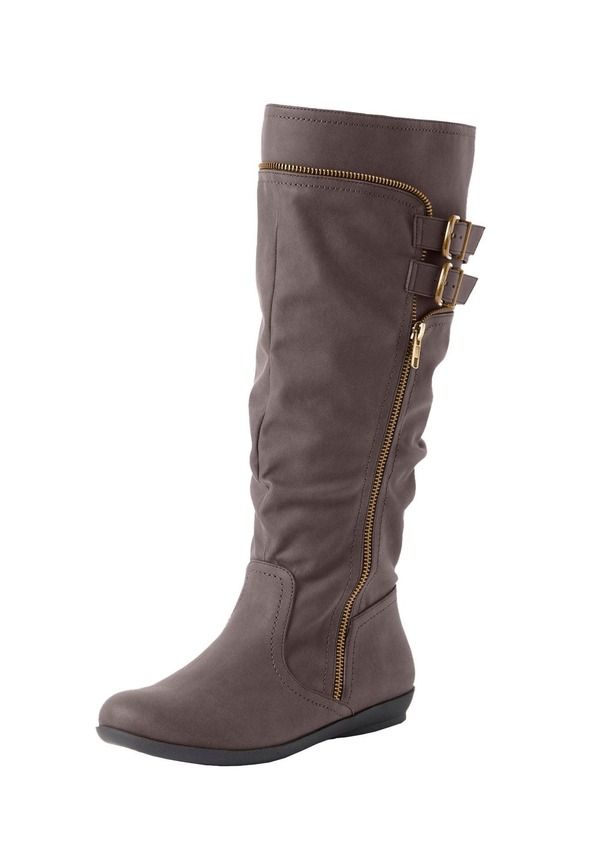 コンフォートビュー レディース シューズ ブーツ・レインブーツ Comfortview The Pasha WideCalf Boot Dark Brown ブラウン